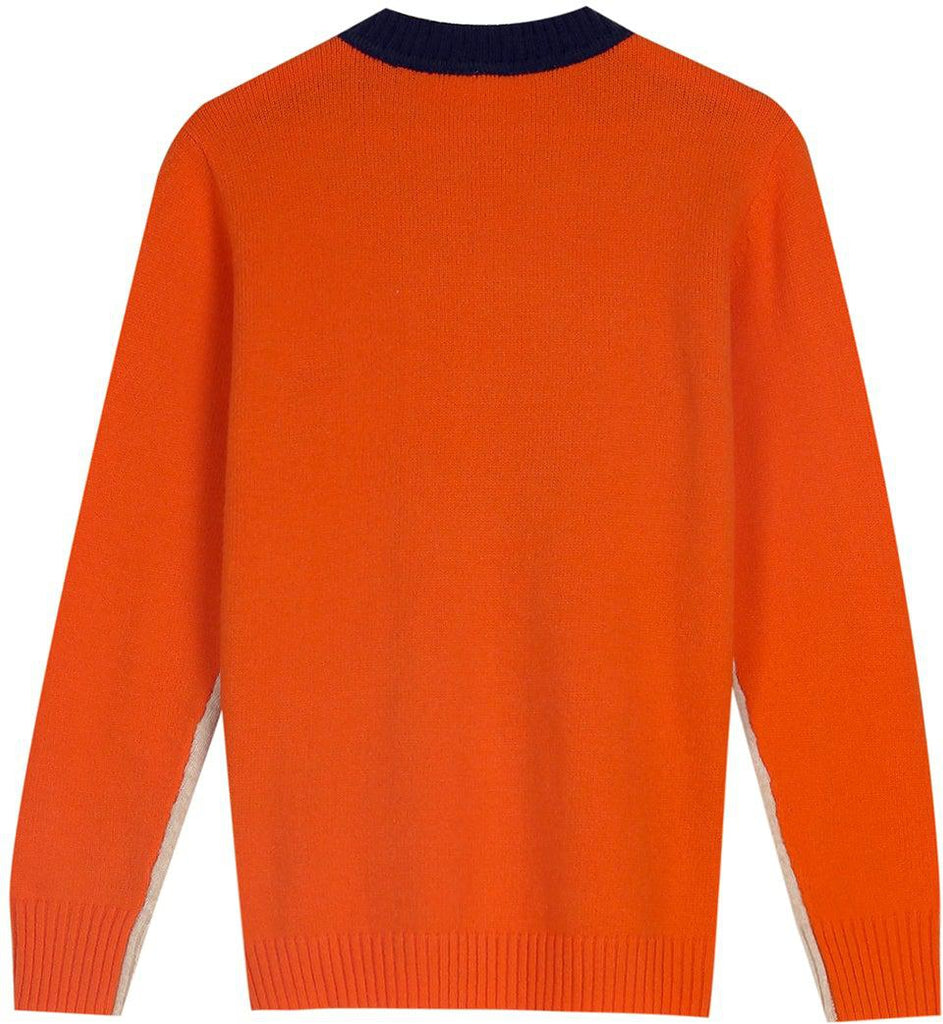 Damen Pullover Modern Colorblock Urban Style Freizeit & Büro