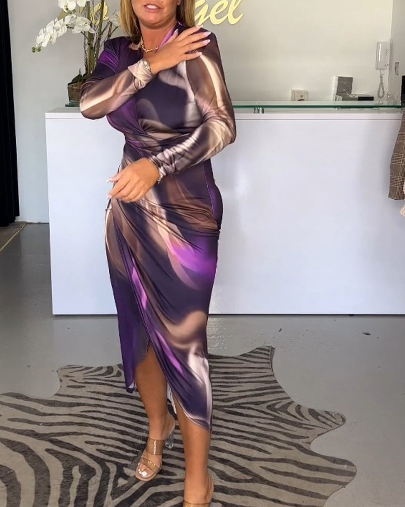 Brenda – Damenkleid mit Überkreuztem V-Ausschnitt