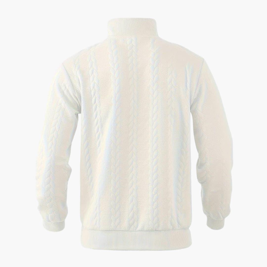 Herren Half-Zip Strickpullover – Modischer Freizeitpullover für Alltag & Büro