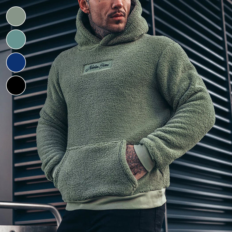 Herren Kapuzenpullover Plüsch Hoodie – Kuschelig, Modern & Bequem für Alltag und Freizeit