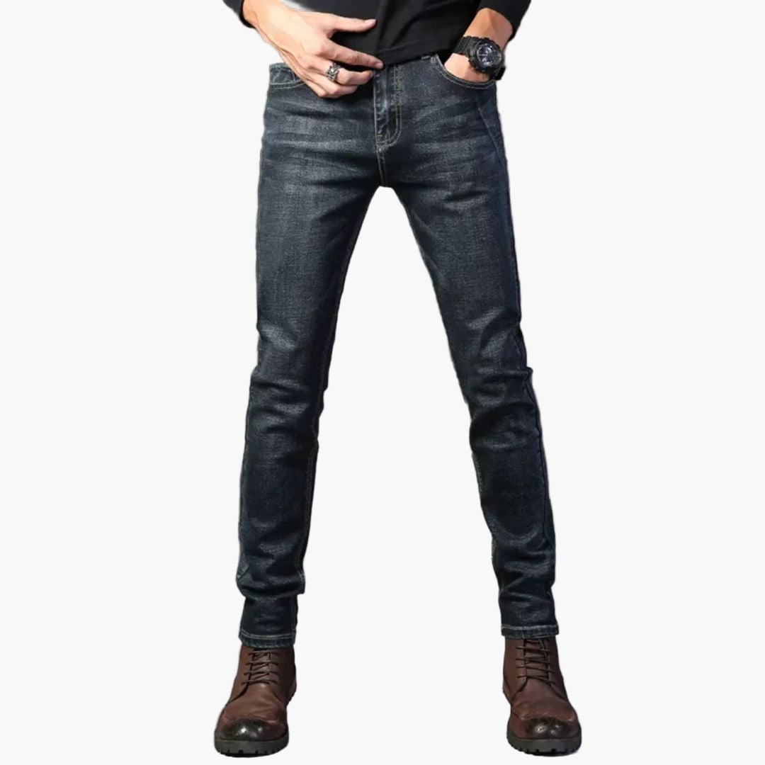 Herren Slim Fit Stretch Jeans – Klassischer Style für Alltag und Freizeit