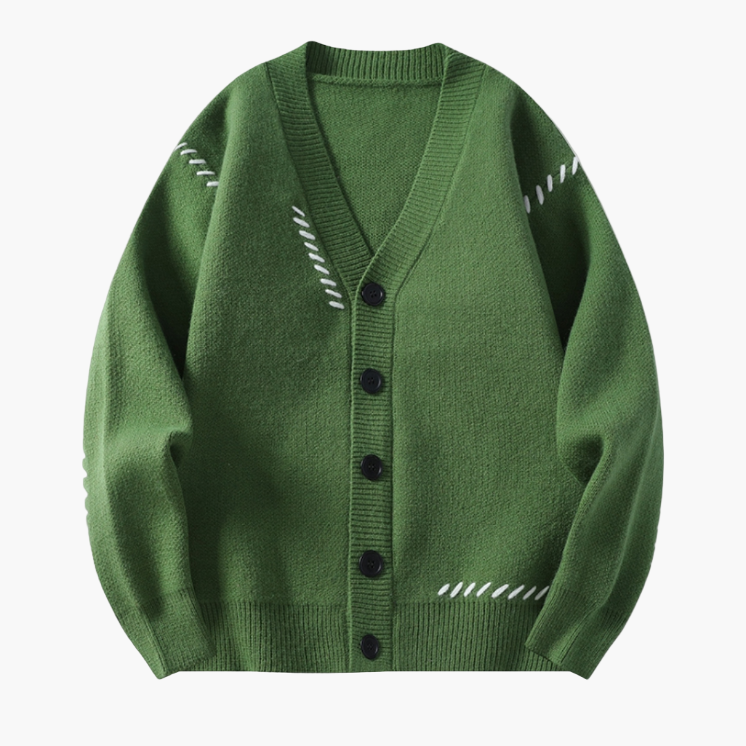 Herren Strick-Cardigan mit Knopfleiste – Moderner Freizeitstil und Komfort