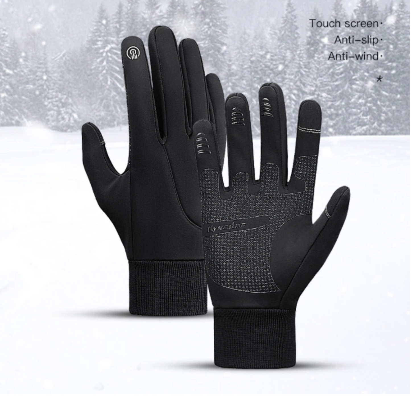 Herren Touchscreen Winterhandschuhe – Funktionale Outdoor-Handschuhe für Smartphone-Bedienung und Sport