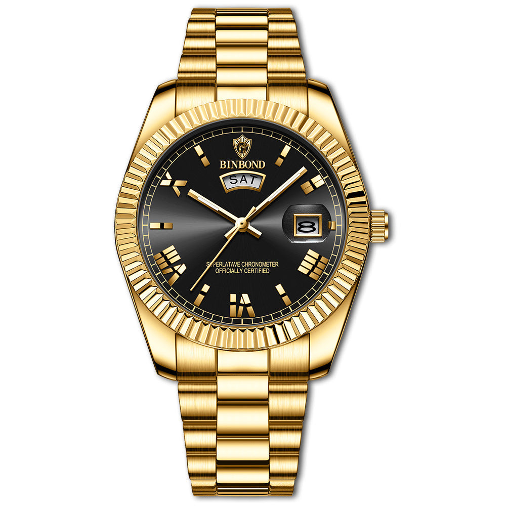 Herren Business Armbanduhr Luxus Automatik mit Datumsanzeige – Eleganter Chronometer für Alltag und Büro