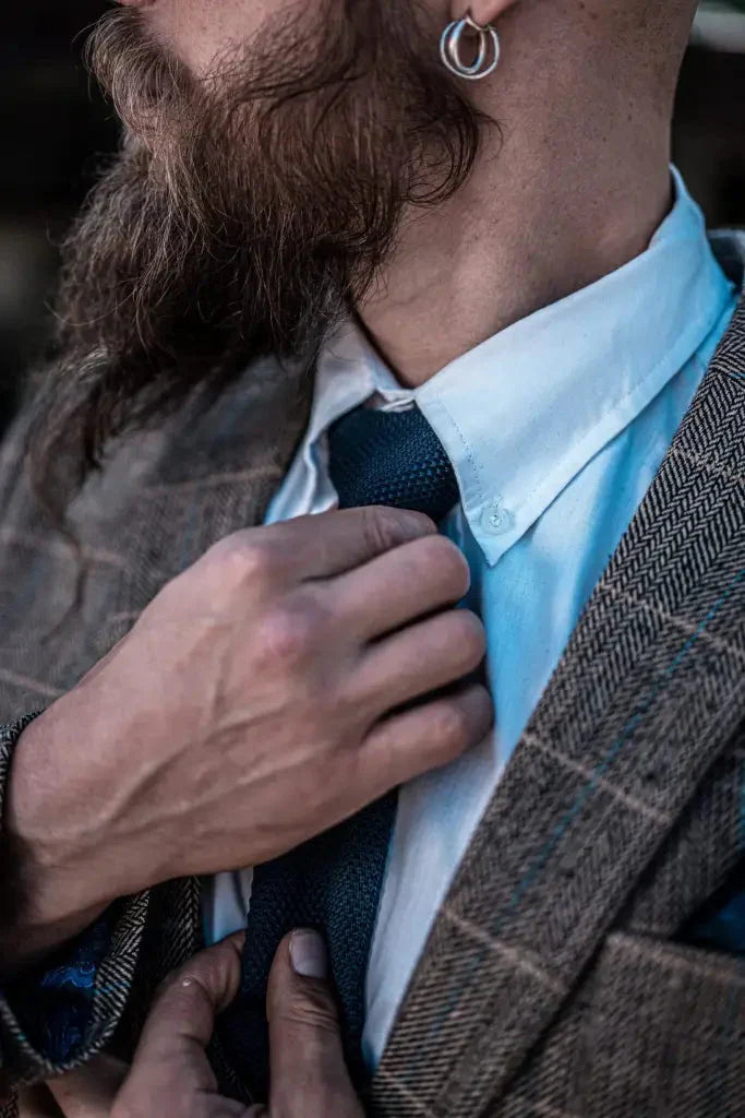 Herren Doppeltreihiges Dreiteiliges Anzugset – Klassischer Britischer Stil für Hochzeit, Business & Gala