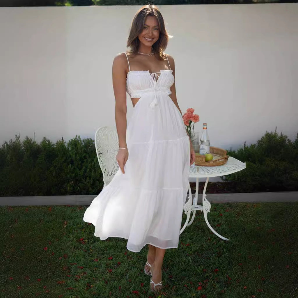 Angela – Elegantes Rückenfreies Maxikleid