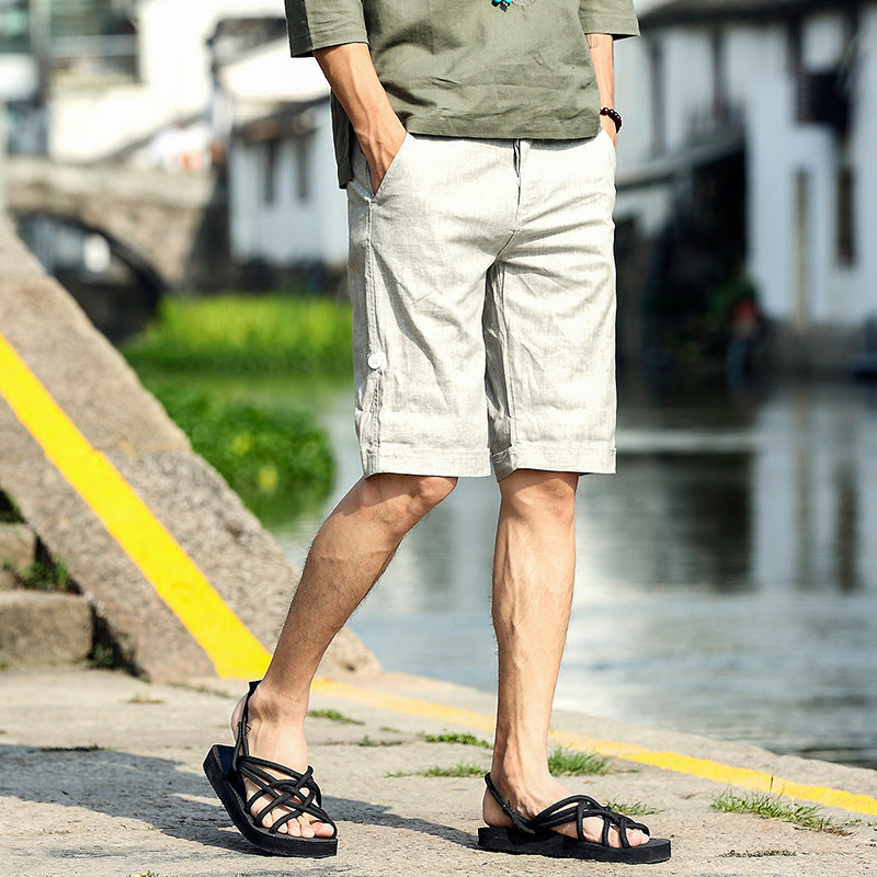 Mick – Lockere Leinen Shorts für Herren