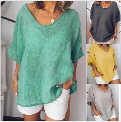 Lydia – Lockere T-Shirts mit kurzen Ärmeln für Damen im Sommer