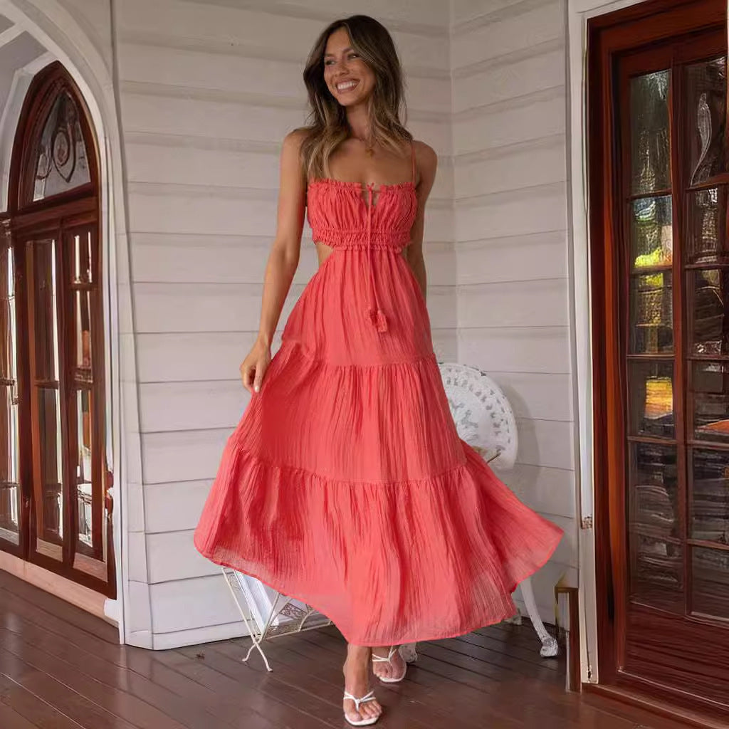 Angela – Elegantes Rückenfreies Maxikleid