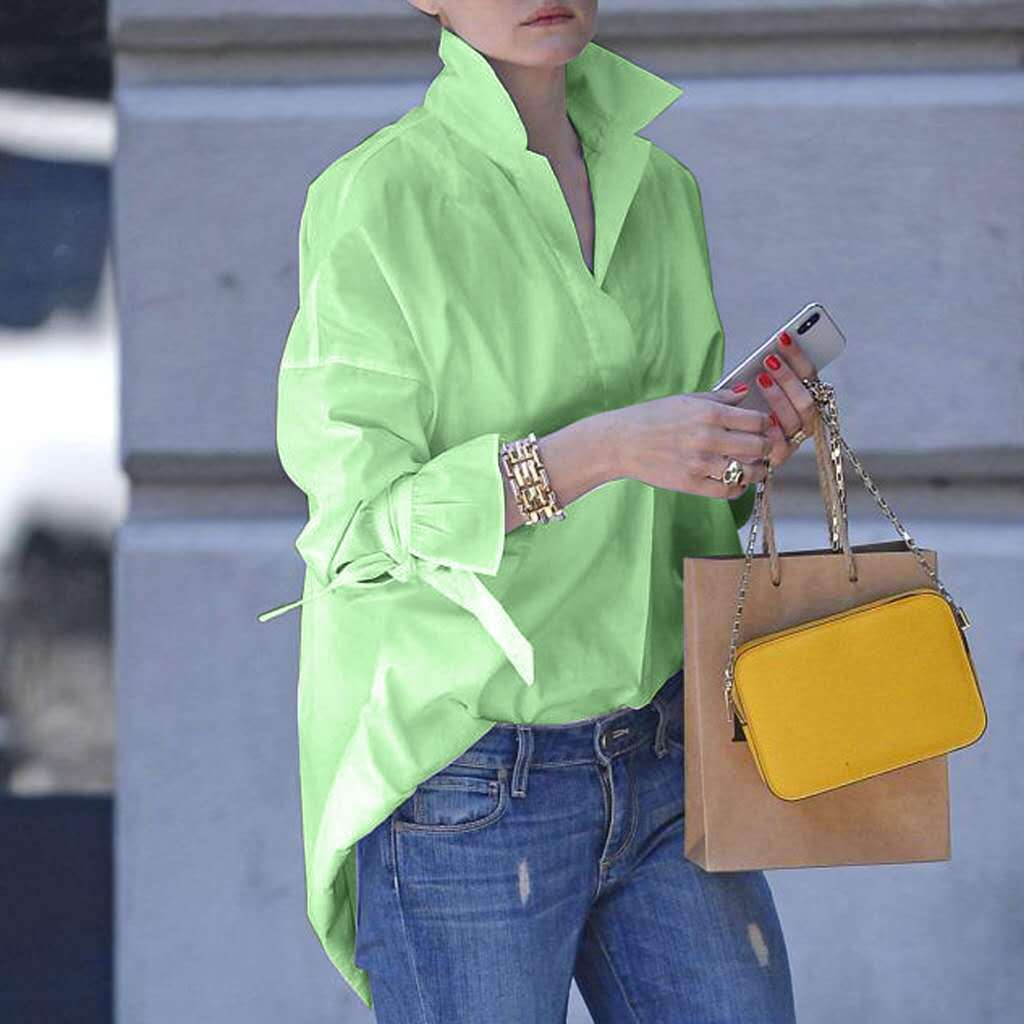 Damen Oversized Klassisches Hemd – Lässiger Business- und Freizeit-Look