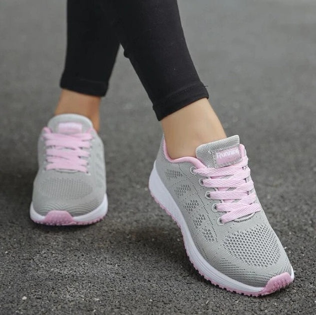 Damen Laufschuhe Atmungsaktiv Komfort Freizeit Sneaker Sportlich