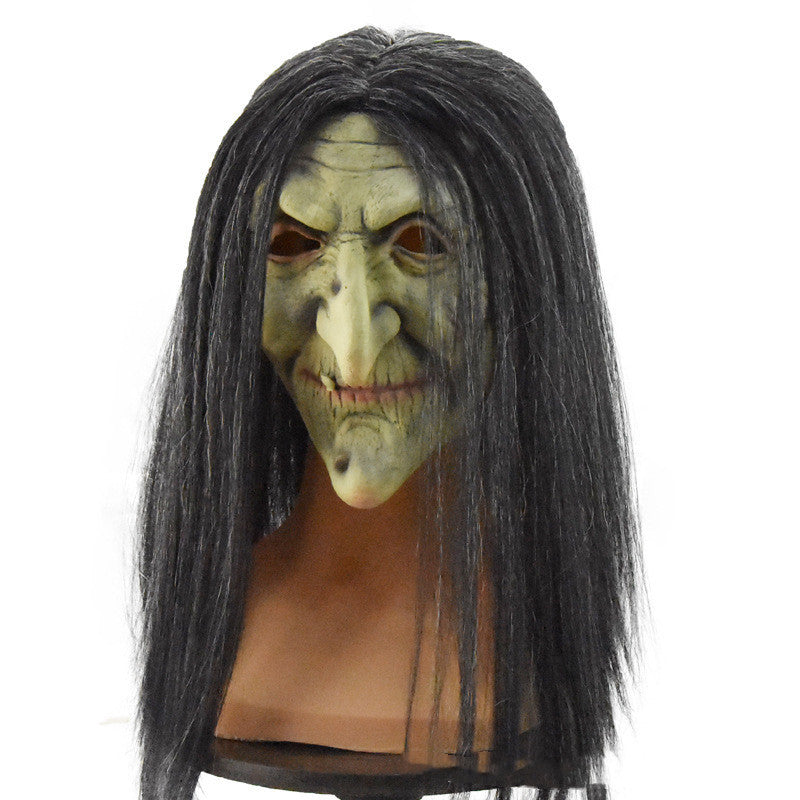 Halloween Hexenmaske für Erwachsene – Gruselige Verkleidung für Kostümpartys & Deko