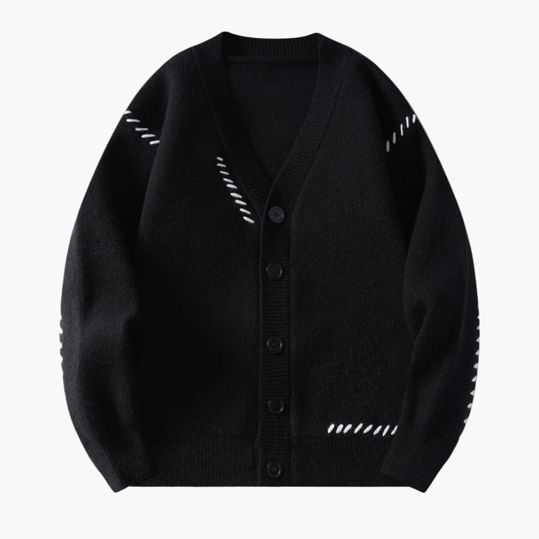 Herren Strick-Cardigan mit Knopfleiste – Moderner Freizeitstil und Komfort