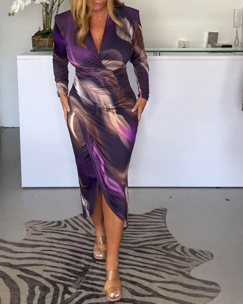 Brenda – Damenkleid mit Überkreuztem V-Ausschnitt