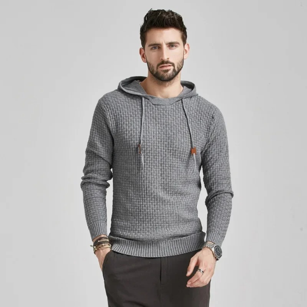 Herren Hoodie Kariert – Moderner Freizeitpullover mit Kapuze für Alltag & Komfort