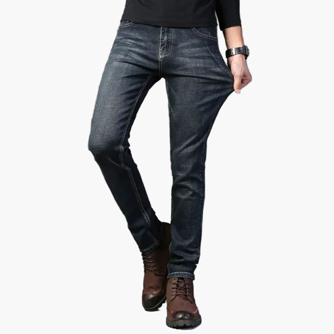 Herren Slim Fit Stretch Jeans – Klassischer Style für Alltag und Freizeit