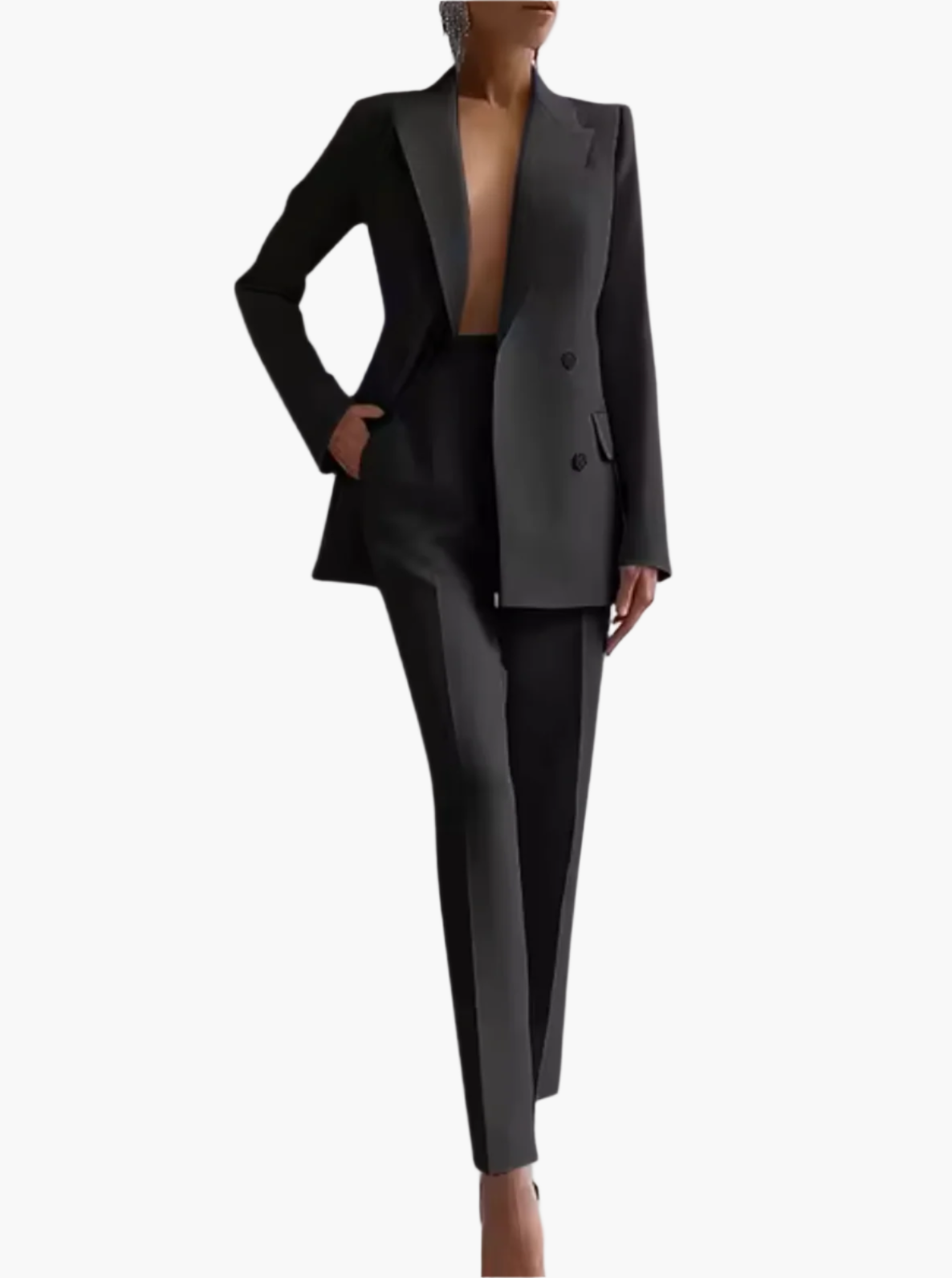 Damen Business Anzug Set – Eleganter Blazer & Hose für Büro und Alltag