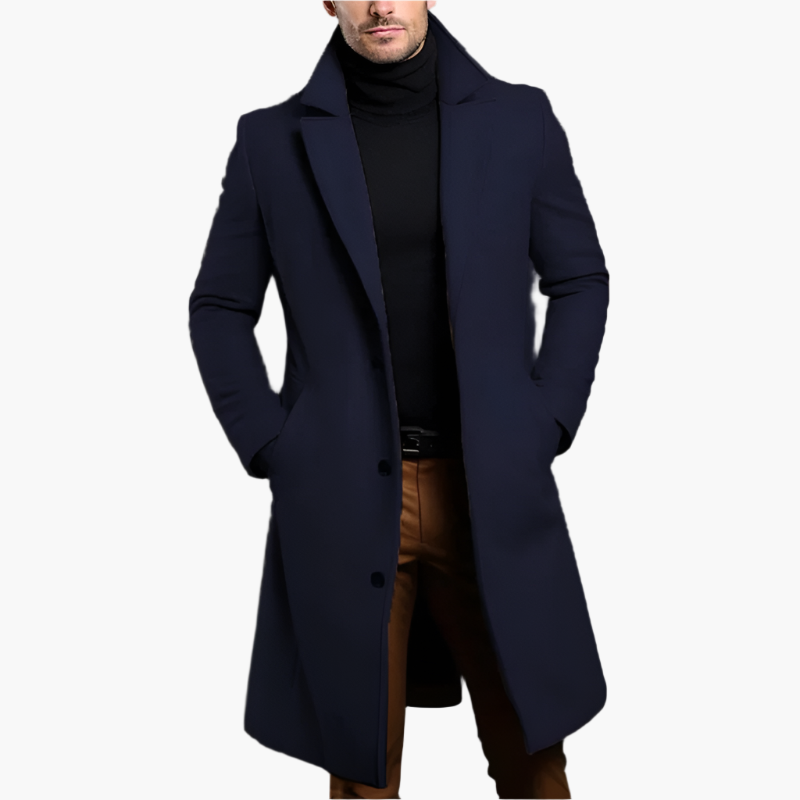 Herren Klassischer Mantel – Eleganter Business & Freizeit Wintermantel
