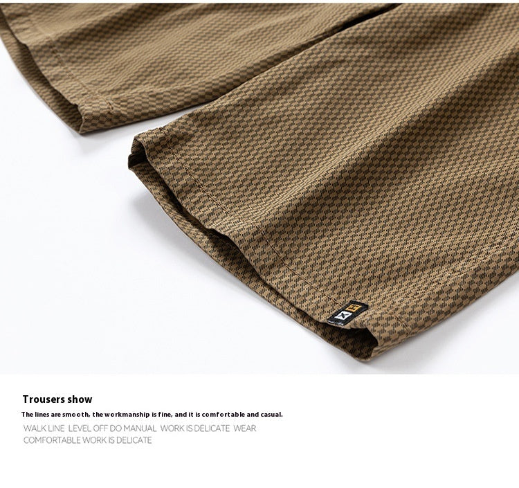 Billy – Sommer Herren Cargo Shorts mit gestreiftem Retro-Design