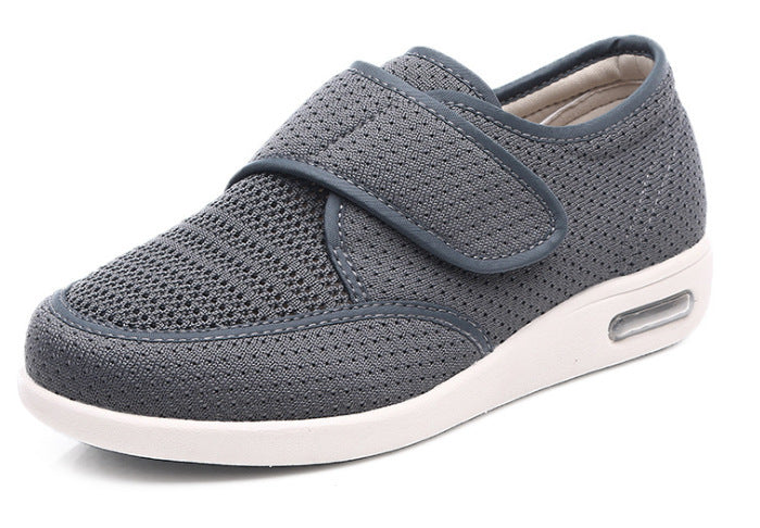 Herren Komfort-Sneaker mit Klettverschluss – Atmungsaktive Freizeitschuhe für Alltag und Spaziergänge