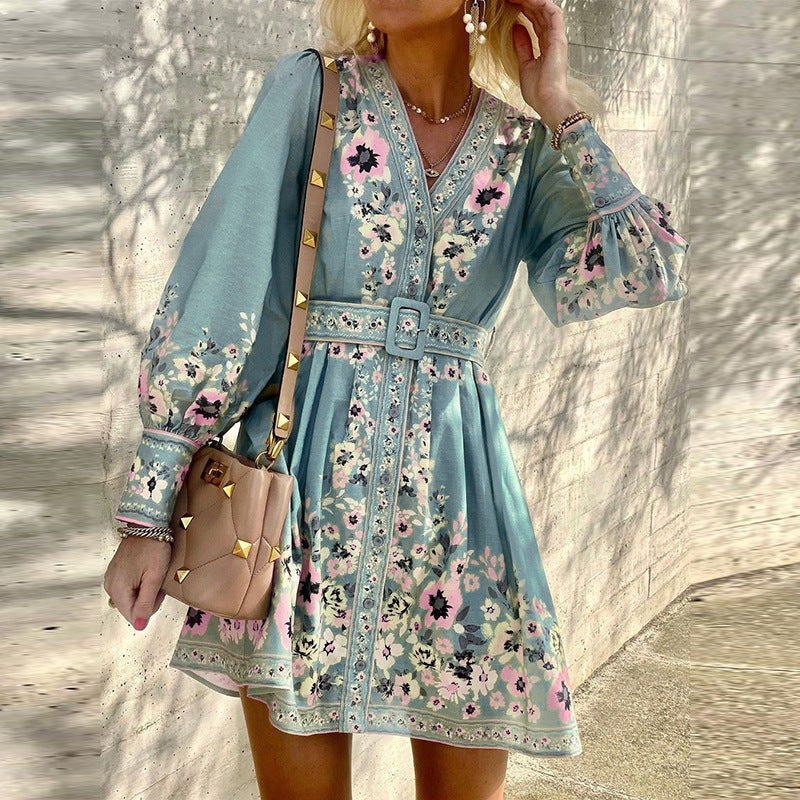 Sophia – Lockeres Boho-Kleid mit Print