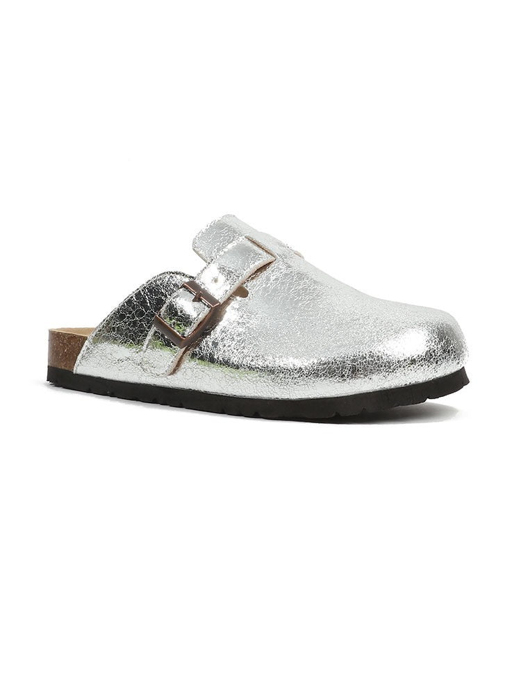 Lydia – Französische Retro Halbschuhe mit geschlossenem Zehenbereich aus veganem Leder