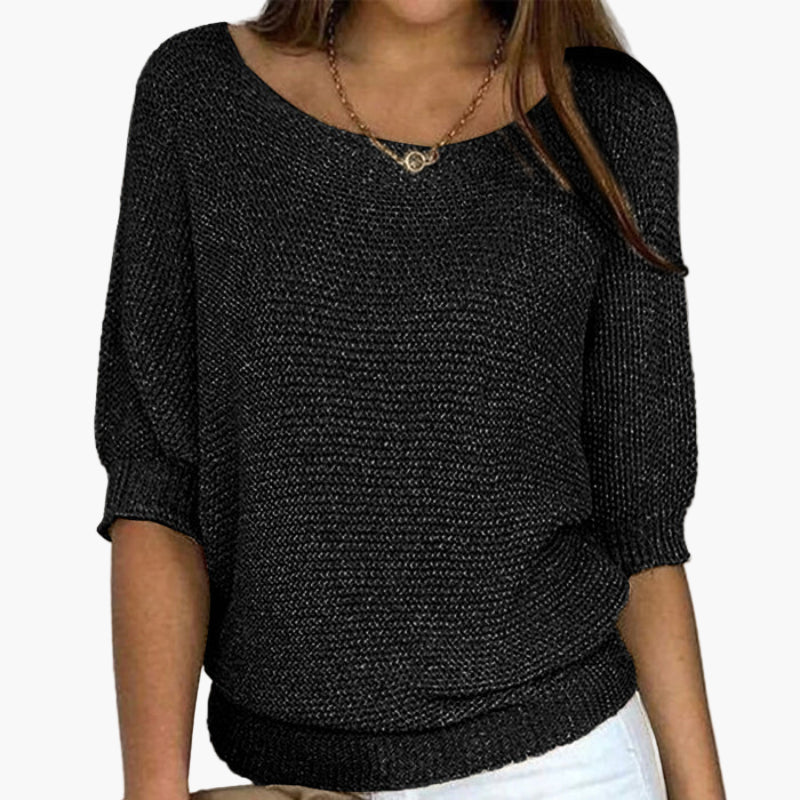Damen Strickpullover Locker Freizeit Elegant – Perfekt für Alltag und Büro