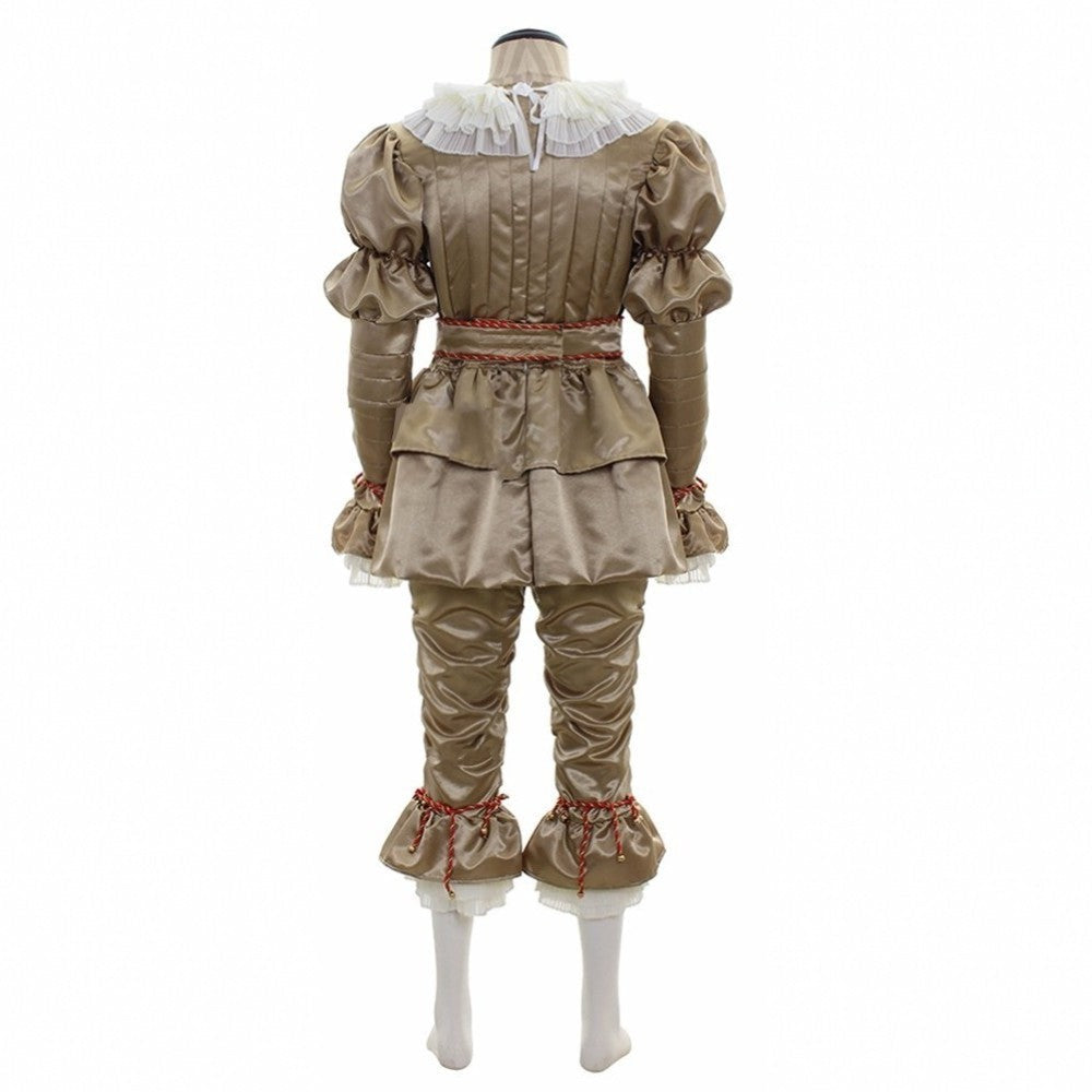 Halloween Kostüm Clown Pennywise für Erwachsene – Gruseliges Horror-Faschingskostüm