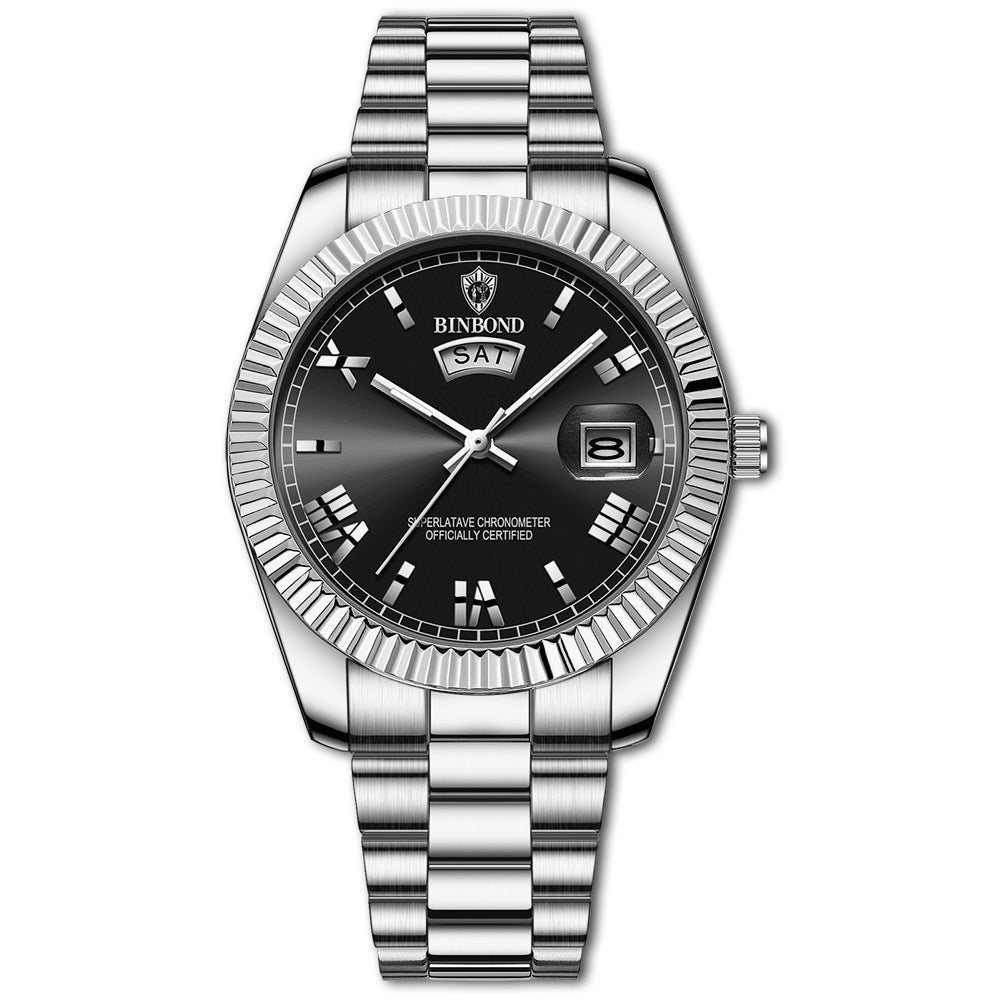 Herren Business Armbanduhr Luxus Automatik mit Datumsanzeige – Eleganter Chronometer für Alltag und Büro