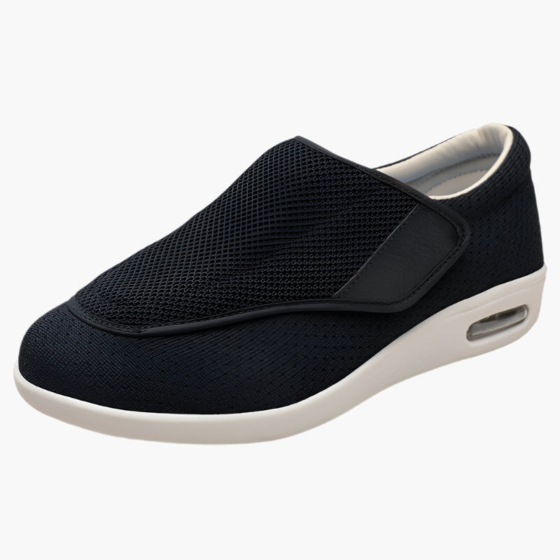 Herren Komfort-Slipper für Diabetiker – Weite orthopädische Schuhe mit Klettverschluss