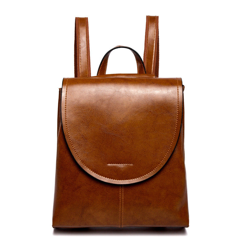 Jasmine – Vegane Leder Damen Tasche mit weicher Oberfläche und retro Backpack-Stil