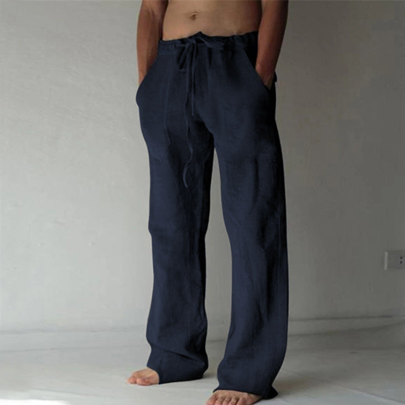 Herren Freizeithose Jogginghose Japanischer Stil Locker Gerade Bein