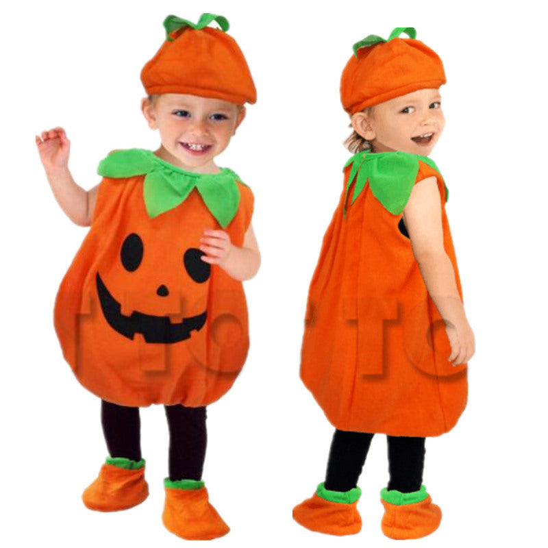 Halloween Kinderkostüm Kürbis – Lustiges Kürbis-Outfit für Jungen und Mädchen