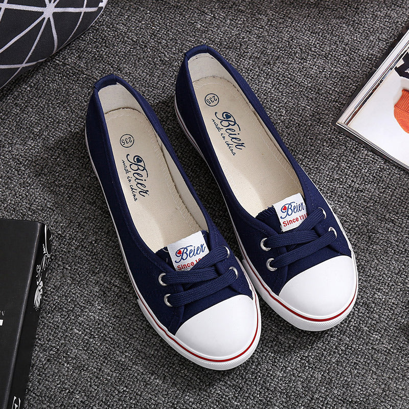 Clara – Atmungsaktive flache Damenschuhe aus Canvas