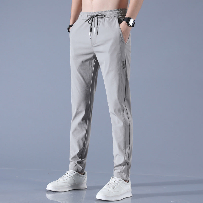 John – Atmungsaktive gerade Sporthose aus Sommer-Eis-Seide für Herren