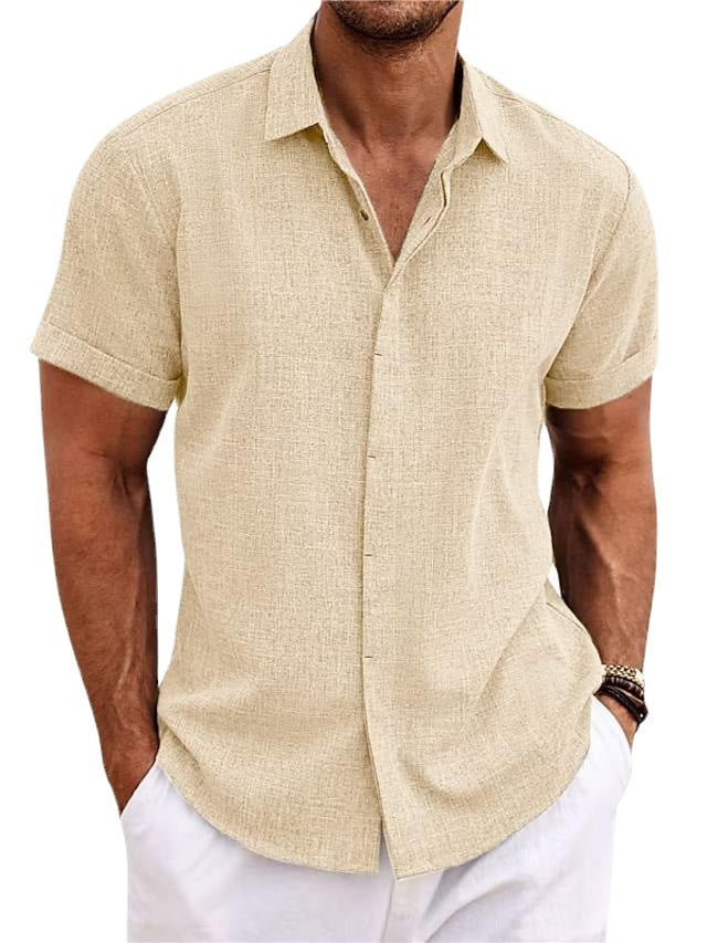 Joe – Lockeres Herren T-Shirt aus Leinen in einfarbig