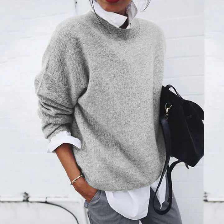 Damen Pullover Casual Loose Fit – Stilvoller Alltags-Strick für Büro & Freizeit