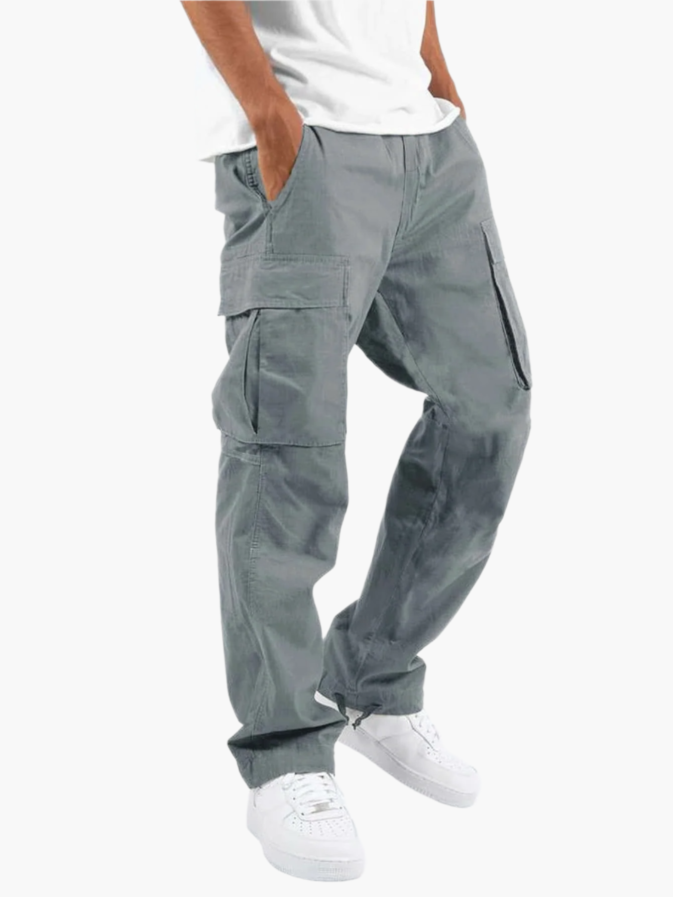 Herren Cargo Hose – Lässiger Streetwear-Style mit geradem Schnitt und funktionalen Taschen
