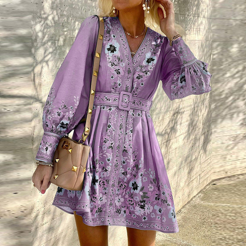 Sophia – Lockeres Boho-Kleid mit Print