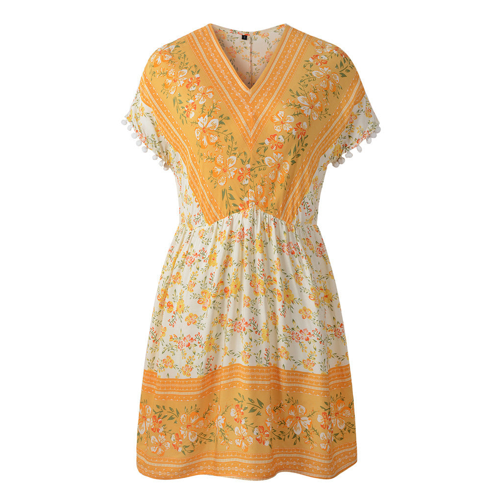 Shirley – Sommerliches Boho-Kleid mit Blumenmuster