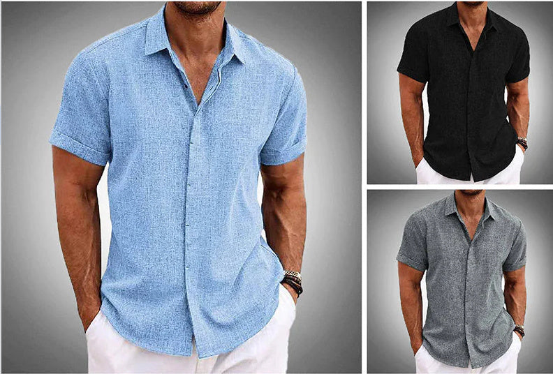 Joe – Lockeres Herren T-Shirt aus Leinen in einfarbig