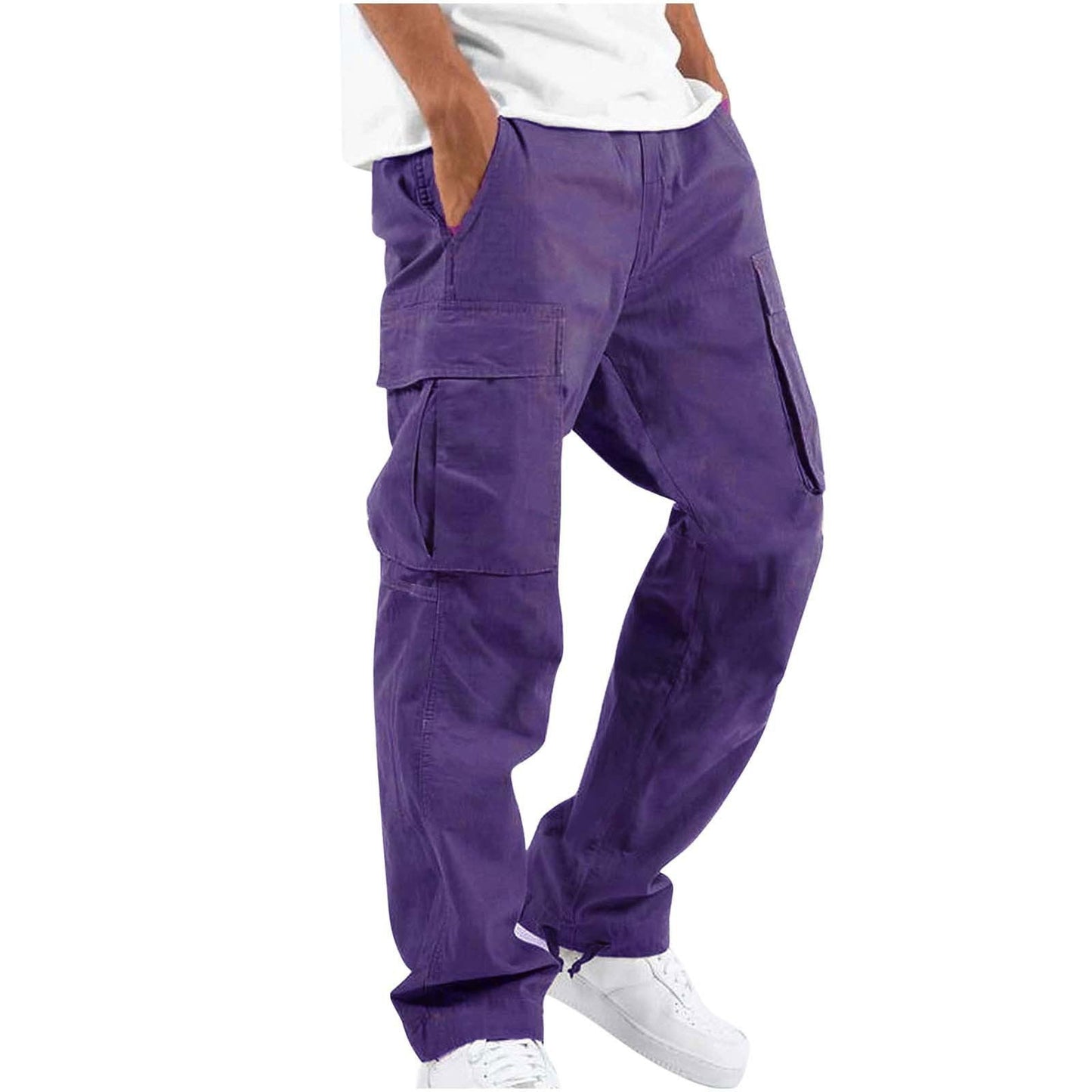 Herren Cargo-Hose im Streetwear-Stil – Bequeme Freizeithose mit geradem Schnitt und großen Taschen