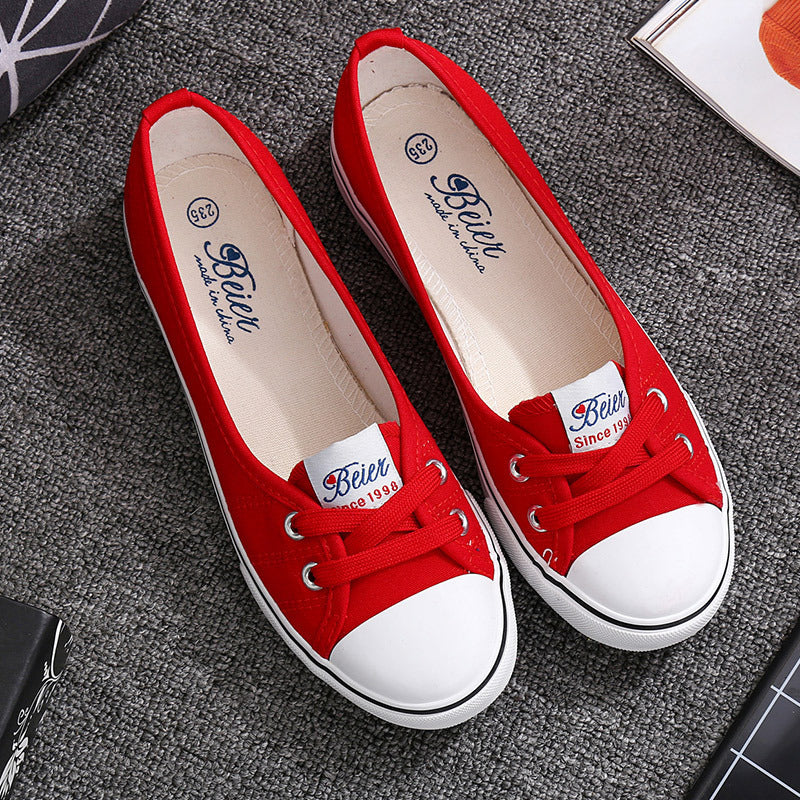 Clara – Atmungsaktive flache Damenschuhe aus Canvas