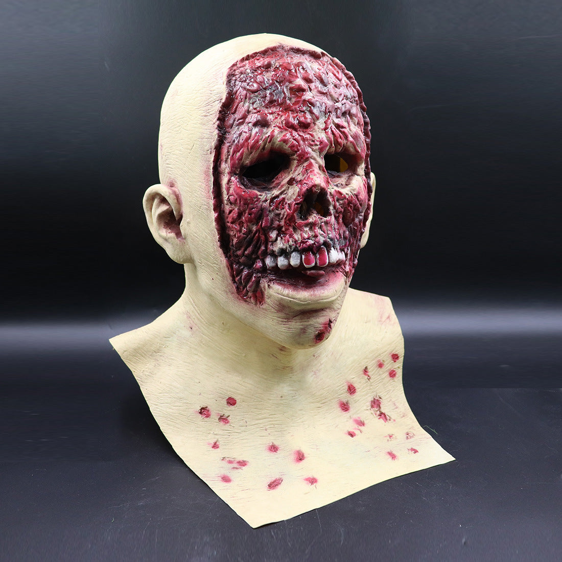 Halloween Latex Zombie Maske für Erwachsene – Gruselige Vollkopf-Maske für Horror-Kostüme & Party