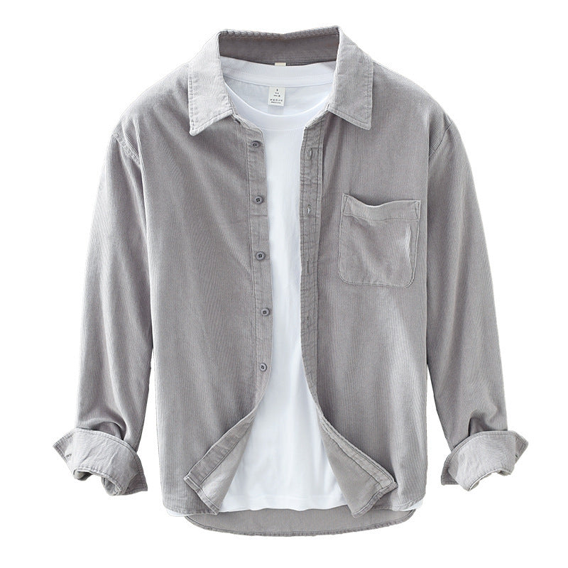 Herren Retro Freizeithemd im japanischen Stil – Lässig Modern für Alltag und Büro
