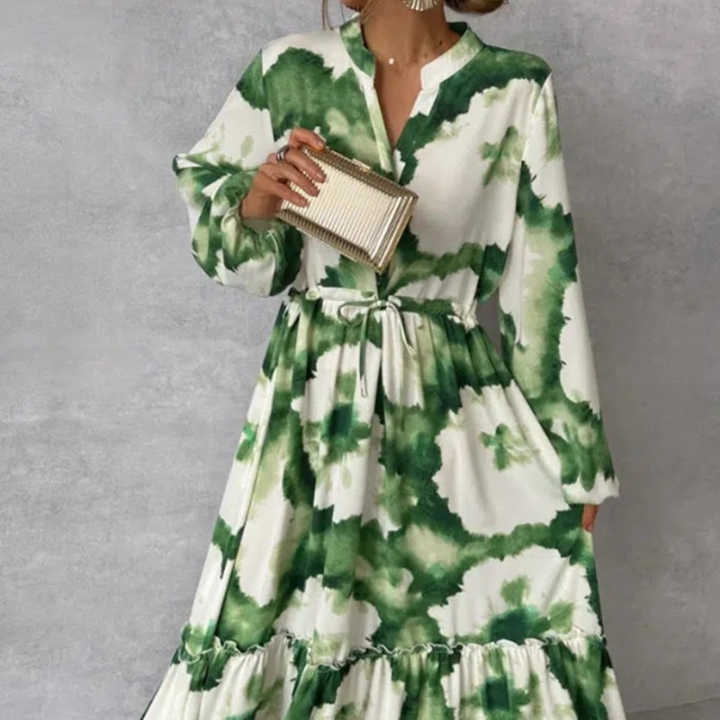 Amelia – Stilvolles Damenkleid mit langen Ärmeln