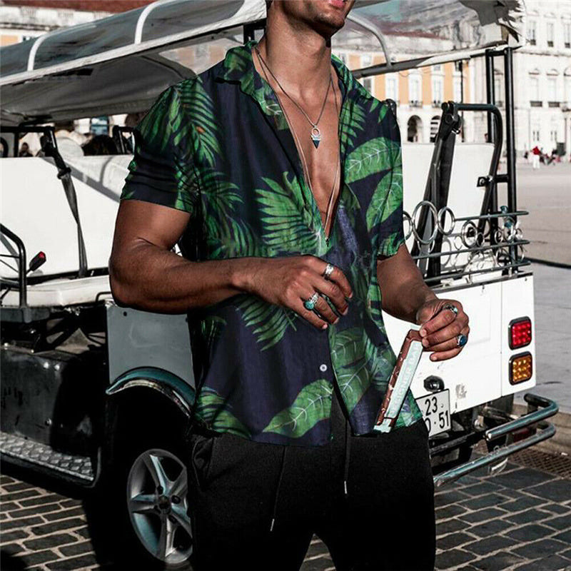 Malcolm – Herrenhemd mit Strandmotiv