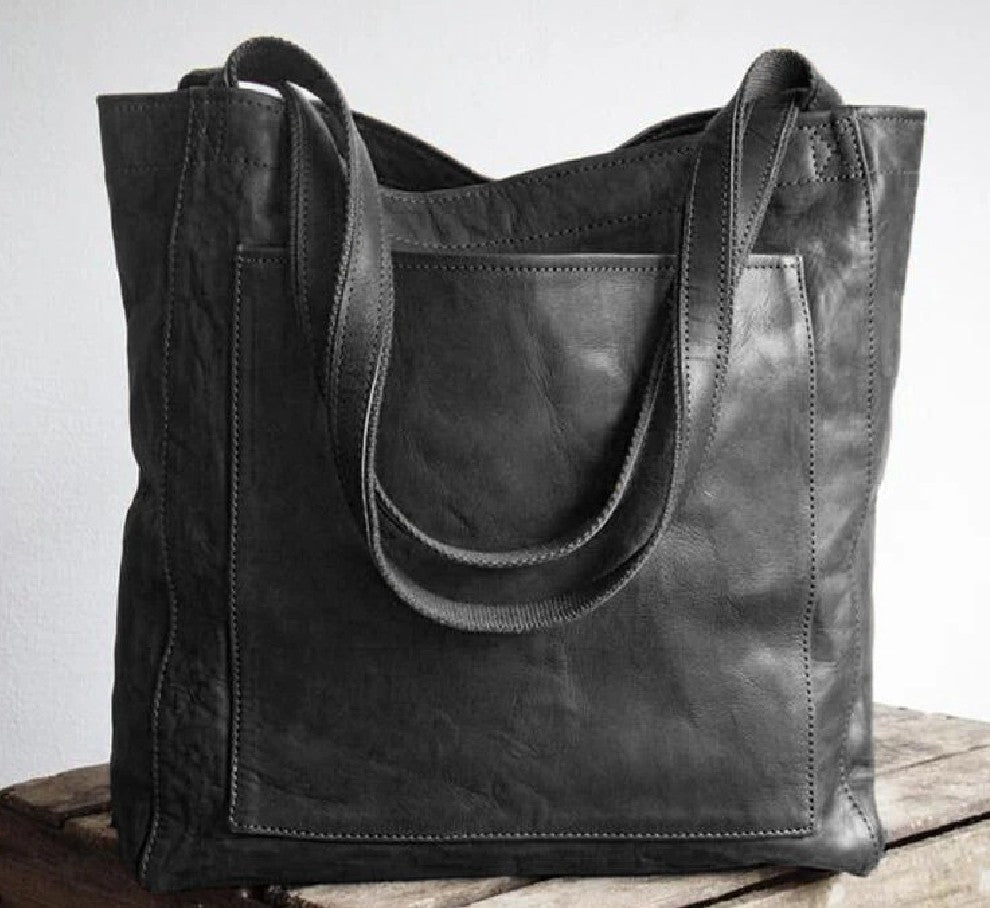 Wendy – Tragetasche aus veganem Leder mit Vintage-Design und Tasche