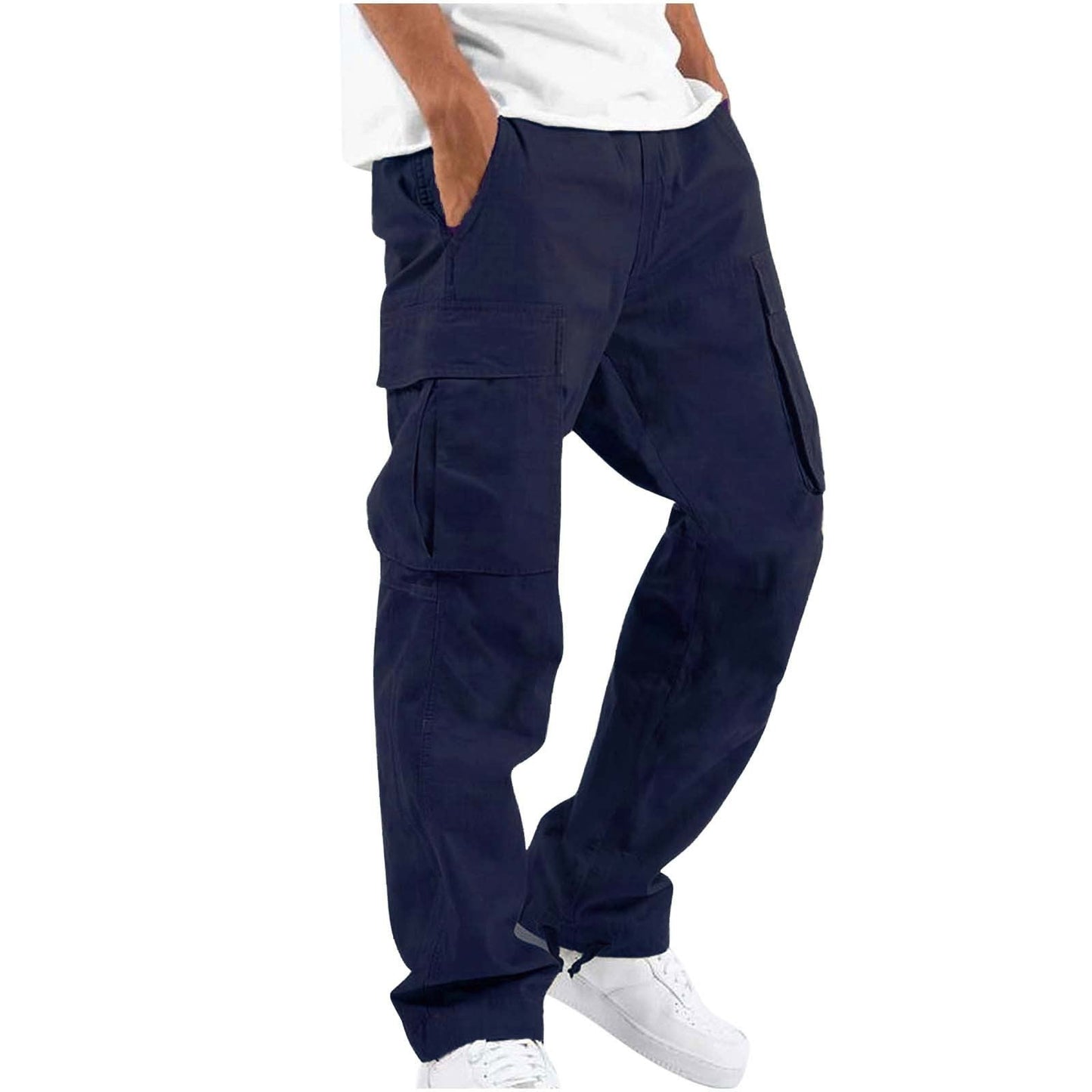Herren Cargo-Hose im Streetwear-Stil – Bequeme Freizeithose mit geradem Schnitt und großen Taschen