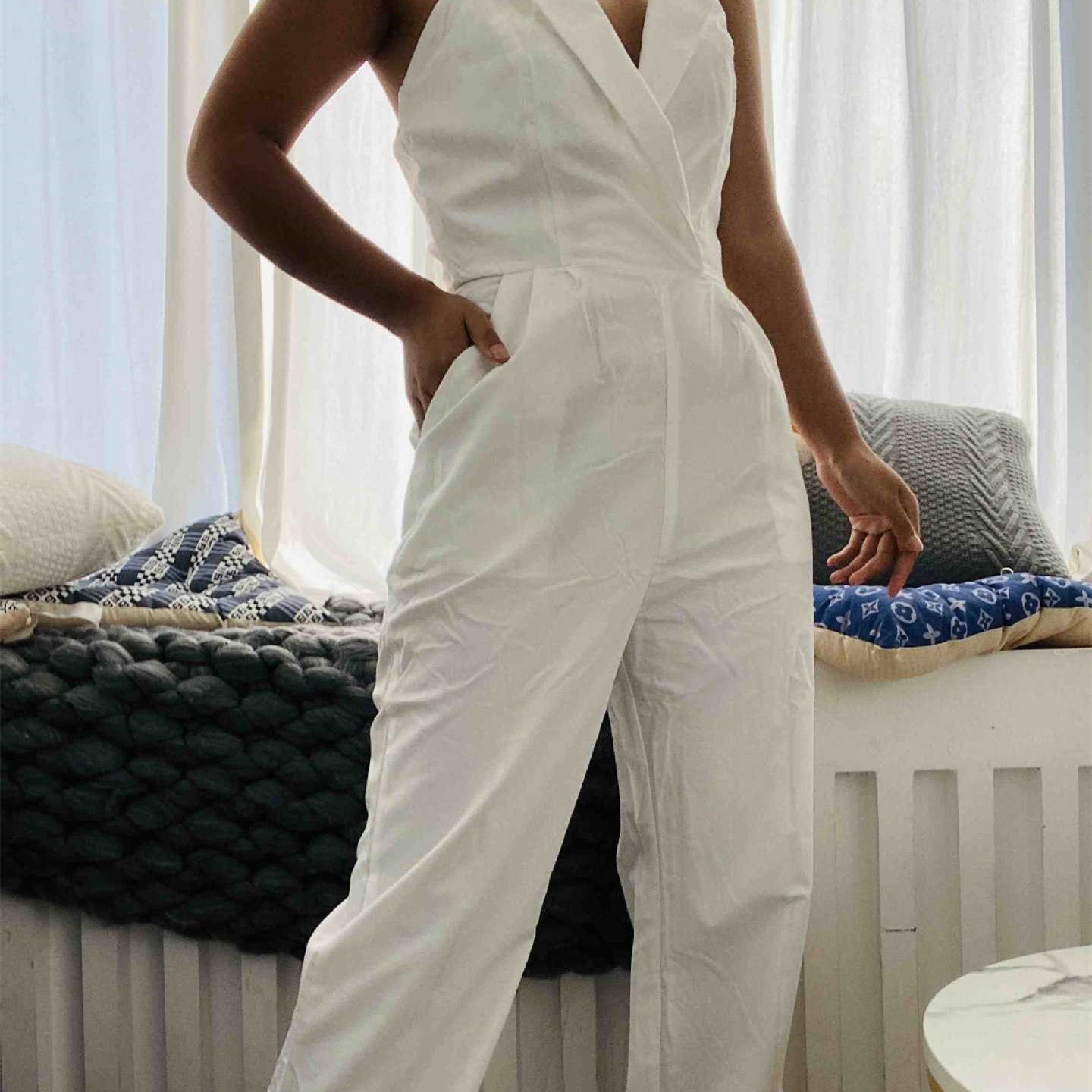 Damen Eleganter Jumpsuit Bandeau Stil für Party, Abend und Freizeit